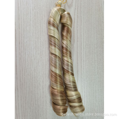 Xin Si Hot sell customized 150g curly hair extensions deep curly yaki wavy synthetic wet and wavy micro braiding hair